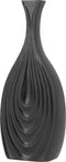 Beliani THAPSUS - Decoratieve vaas - zwart - Keramiek