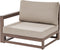Beliani TIMOR - Loungeset - Donkere houtkleur - FSC® gecertificeerd acaciahout