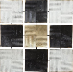 Beliani TITANIUM - Wanddecoratie - Zwart - Metaal