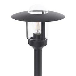 Beliani TIZU - Staande tuinlamp - Zwart - Aluminium