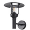 Beliani TIZU - Tuin wandlamp - Matzwart - Metaal