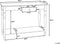 Beliani TOBAGO - Consoletafel - Wit - MDF