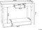 Beliani TOBAGO - Consoletafel - Wit - MDF