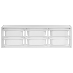 Beliani TOBIN - Wandplank met 6 dozen - Wit - Vezelplaat