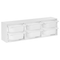 Beliani TOBIN - Wandplank met 6 dozen - Wit - Vezelplaat
