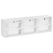 Beliani TOBIN - Wandplank met 6 dozen - Wit - Vezelplaat