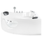 Beliani TOCOA II - Hoekbad whirlpool - Wit - 140 cm - Acryl