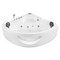 Beliani TOCOA II - Hoekbad whirlpool - Wit - 140 cm - Acryl