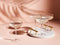 Beliani TOPAZ - Champagnecoupe set van 4 - Goud - Glas