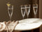 Beliani TOPAZ - Champagneglas set van 4 - Goud - Glas