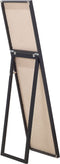Beliani TORCY - Staande spiegel - Zwart - Kunststof