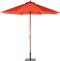 Beliani TOSCANA - Parasol - Rood - Kunststof