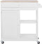 Beliani TRAPANI - Keukentrolley - Wit - MDF