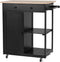 Beliani TRAPANI - Keukentrolley - Zwart - MDF