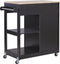 Beliani TRAPANI - Keukentrolley - Zwart - MDF