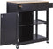 Beliani TRAPANI - Keukentrolley - Zwart - MDF