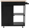 Beliani TRAPANI - Keukentrolley - Zwart - MDF