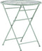 Beliani TRENTO - Tuintafel - Groen - IJzer