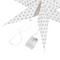 Beliani TRISUL - Kerstdecoratie LED set van 4 - Meerkleurig - Papier