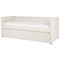Beliani TROYES - Slaapbank - Lichtbeige - 90 x 200 cm - Bouclé