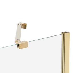 Beliani TUAPI - Douchescherm - Goud - 140 x 120 cm - Veiligheidsglas