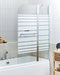 Beliani TUAPI - Douchescherm - Zilver - 100 x 140 cm - Veiligheidsglas