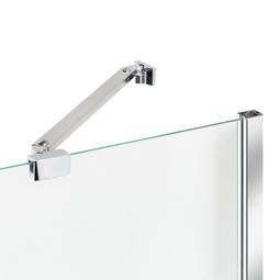 Beliani TUAPI - Douchescherm - Zilver - 140 x 120 cm - Veiligheidsglas