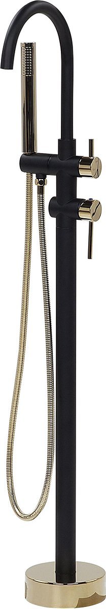 Beliani TUGELA - Doucheset - Zwart - Messing