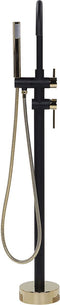 Beliani TUGELA - Doucheset - Zwart - Messing
