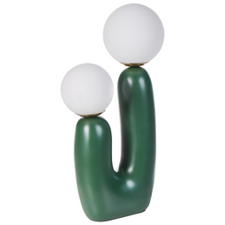 Beliani TULUN - Tafellamp - Groen - Glas