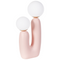 Beliani TULUN - Tafellamp - Roze - Glas