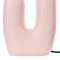 Beliani TULUN - Tafellamp - Roze - Glas