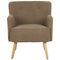 Beliani TUMBA - Fauteuil - Bruin - Polyester