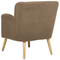 Beliani TUMBA - Fauteuil - Bruin - Polyester