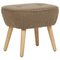 Beliani TUMBA - Fauteuil - Bruin - Polyester