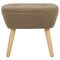Beliani TUMBA - Fauteuil - Bruin - Polyester