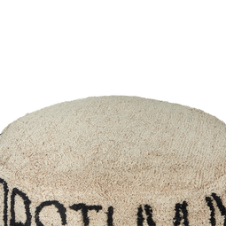 Beliani TWINSPUR - Vloerkussen - Beige - Katoen