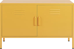 Beliani URIA - Kantoorkast - geel - Staal