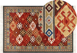 Beliani URTSADZOR - Rug - Multicolor - Wol