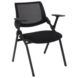 Beliani VALDEZ - Set van 2 stoelen - Zwart - Polyester
