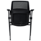 Beliani VALDEZ - Set van 2 stoelen - Zwart - Polyester