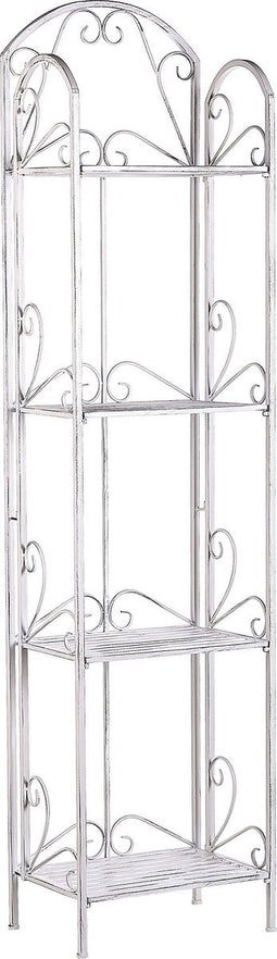 Beliani VALDIVIA - Tuinkast - Wit - IJzer