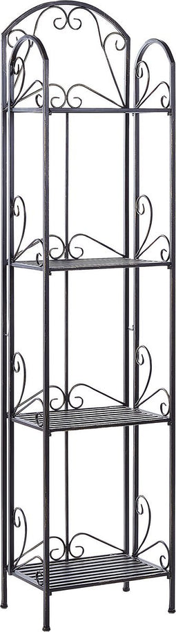 Beliani VALDIVIA - Tuinkast - Zwart - IJzer