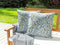 Beliani VALLORIA - Buitenkussen set van 2 - Blauw - 45 x 45 cm - Polyester