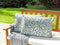Beliani VALLORIA - Buitenkussen set van 2 - Blauw - Polyester
