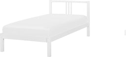 Beliani VANNES - Eenpersoonsbed - Wit - Dennenhout