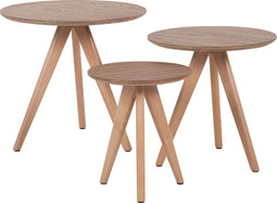 Beliani VEGAS - Salontafel set - Lichte houtkleur - MDF