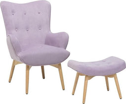 Beliani VEJLE - Chesterfield fauteuil - Roze - Fluweel