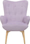 Beliani VEJLE - Chesterfield fauteuil - Roze - Fluweel