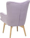 Beliani VEJLE - Chesterfield fauteuil - Roze - Fluweel